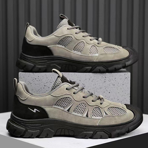 Zapatos Deportivos de Alta Calidad <span class=keywords><strong>para</strong></span> <span class=keywords><strong>Hombre</strong></span>, Transpirables, de Malla, Duraderos, Antideslizantes, con Suela Gruesa y Diseño de Cordones, <span class=keywords><strong>para</strong></span> Actividades Deportivas de Verano-Otoño - Product Image 5