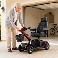 Scooter de mobilité confortable Baogl ETM3 pour personnes âgées, pour les courses quotidiennes et les trajets courts, charge maximale de 136 kg, véhicule de voyage pour personnes handicapées, CE ISO