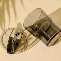 Lot de verres en verre fumé de luxe de style nordique, haute qualité, capacité 360 ml, réutilisables pour la maison et les fêtes, pour eau/lait