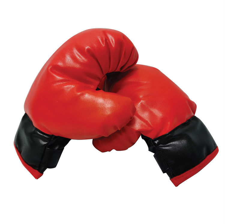 Tibapla Gants De Boxe Enfants 2 Pièces – PU, 1 Paire De Bandages, Flammes – 3-10 Ans