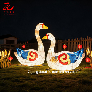 Lanterna Cinese a Forma di Cigno/Oca Personalizzabile, Impermeabile con Luce LED per Celebrazioni Festive e Spettacoli - Product Image 4
