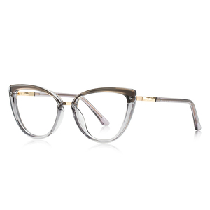 UAN UAI Nuevas gafas de sol Cat-Eye TR con protección contra la luz azul para mujer, montura degradada y bisagras de resorte metálicas - Product Image 6