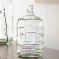 Carboy en verre de 1 gallon, 3 gallons, 5 gallons, 6 Gal, pour brassage et fabrication du vin à domicile, carafe de fermentation du vin en verre, vente en gros