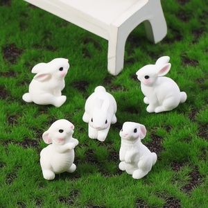 Dễ Thương Thỏ Mô Phỏng Thu Nhỏ Cảnh Quan Sáng Tạo 3D Nhựa Trang Trí Cho Tự Làm Trang Trí Nội Thất Handmade Phim Hoạt Hình Trang Trí Trang Trí - Product Image 4