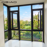 Ventana Integrada de Lujo DBIAO con Aislamiento Térmico, Apertura Exterior Abatible, Insonorizada, Triple Aislamiento, Doble Acristalamiento para Espacios Modernos
