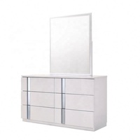 Blanc Reine Chambre Ensemble Meubles Vente Chaude Nordique En Bois Chambre À Coucher Haut Dos King Size Lit Double