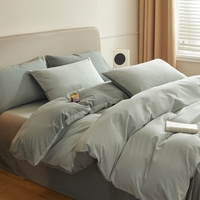 Ensemble de literie de haute qualité 4 pièces 200TC en coton biologique tissé style moderne pour usage domestique
