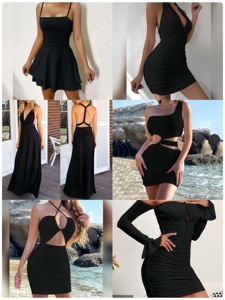 ชุดเดรสสตรีราคาถูกแบรนด์ชุดเดรสสตรีเสื้อยืดมีหลากหลายรุ่น - Product Image 2