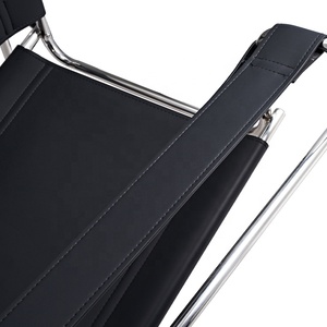 Sillón de Diseño Moderno de Alta Gama en Piel Sintética para Salón o Dormitorio con Estructura Metálica para Hotel - Product Image 6