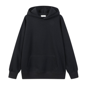 Sweat-shirt à capuche surdimensionné de haute qualité, doublé de fourrure de <span class=keywords><strong>renard</strong></span> argenté, pour homme, impression personnalisée du logo, manches longues - Product Image 4