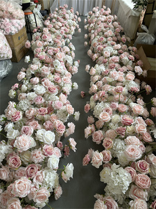 IFG - <span class=keywords><strong>Caminos</strong></span> <span class=keywords><strong>de</strong></span> <span class=keywords><strong>Mesa</strong></span> con Arreglos Florales en Blanco y Rosa para Decoración <span class=keywords><strong>de</strong></span> Bodas, Gran Venta - Product Image 5