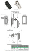 Serrure de panneau en alliage de zinc à compression forte SK1-181 pour équipement d'automatisation