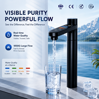 Purificateur d'eau coréen 1000G sans réservoir, intelligent, avec surveillance TDS, osmose inverse, alcalin et minéral, sous comptoir, filtration 5 étapes