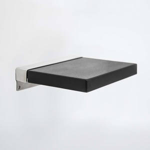 Sedia e Sgabello Pieghevole da <span class=keywords><strong>Doccia</strong></span> in Acciaio Inossidabile di Alta Qualità, Sedile da Bagno Nero Montato <span class=keywords><strong>a</strong></span> Parete - Product Image 1