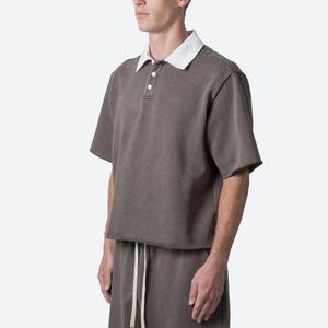 Camisetas Polo Boxy de Manga Corta para Hombre, al por Mayor, OEM, con Corte Moderno, Lisas, Personalizables con Logotipo - Product Image 2