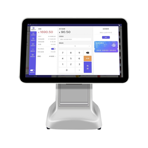 หน้าจอสัมผัสแบบ Capacitive 10 จุด สีขาว ขนาด 15.6 นิ้ว ระบบ POS สำหรับเดสก์ท็อป ระบบปฏิบัติการวินโดวส์ พร้อม Wi-Fi 6 เครื่องพิมพ์ QR Code สำหรับแคชเชียร์ - Product Image 4