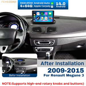 Autoradio pour <span class=keywords><strong>Renault</strong></span> Megane 3 2009-2015 CarPlay Android GPS Navigation 9 pouces Radio Mirror Link Écran partagé + Caméra AHD - Product Image 1