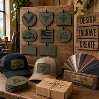 Patch en cuir auto-adhésif personnalisable pour gravure laser, idéal pour le bricolage et les projets créatifs