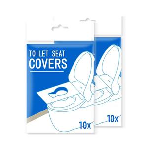 Fundas Desechables para Asiento <span class=keywords><strong>de</strong></span> <span class=keywords><strong>Inodoro</strong></span> <span class=keywords><strong>de</strong></span> Papel Blanco Impermeable y Ecológico (2 Capas Redondas 360x425mm) - Product Image 4