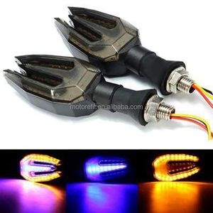 Motorefit Đèn Báo Rẽ <span class=keywords><strong>LED</strong></span> Màu Hổ Phách Và Màu Xanh Dương Cho Xe Máy Đèn Nhấp Nháy Đèn Báo Rẽ Xe Máy - Product Image 3