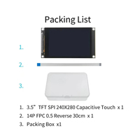 Module d'affichage LCD TFT IPS 3,5 pouces à écran tactile capacitif SPI 480x320 ST7796 pour STM32 ESP32 AVR C51 - Vente chaude