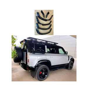 Nuevo arco de rueda Exterior, guardabarros de goma de plástico, guardabarros, protector de arco, ceja de rueda de coche para <span class=keywords><strong>Land</strong></span> <span class=keywords><strong>Rover</strong></span> <span class=keywords><strong>Defender</strong></span> <span class=keywords><strong>110</strong></span> <span class=keywords><strong>2022</strong></span> 2023 - Product Image 1