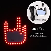 Lampe d'ambiance de fenêtre de voiture à commande par bouton-poussoir, indicateur gestuel de paume, très vendue