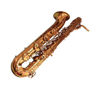 Saxofón Barítono Eb de Latón Exquisito HUAYUN con Acabado en Oro Champán, Fácil Instalación para Actuaciones Teatrales - Product Image 1