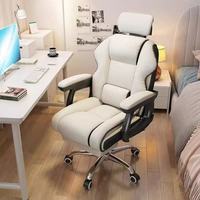 Chaise de bureau ergonomique pivotante en cuir à dossier haut, réglable en hauteur et inclinable, vente en gros d'usine à prix abordable