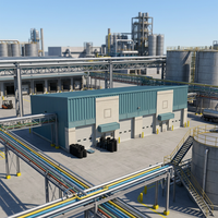 Entrepôt, atelier et bâtiment industriel en structure métallique préfabriquée, résistant aux intempéries et de haute technologie.