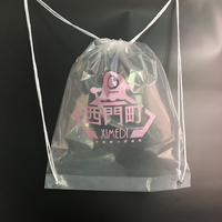Conception personnalisée de sacs à cordon en plastique pour course à pied sac à dos de rangement de vêtements de natation imperméable et réutilisable prix d'usine