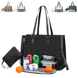 <span class=keywords><strong>Sac</strong></span> fourre-tout matelassé <span class=keywords><strong>pour</strong></span> <span class=keywords><strong>ordinateur</strong></span> <span class=keywords><strong>portable</strong></span> 15,6 pouces <span class=keywords><strong>pour</strong></span> <span class=keywords><strong>femme</strong></span> avec compartiment isotherme <span class=keywords><strong>pour</strong></span> le déjeuner, grande capacité, <span class=keywords><strong>sac</strong></span> à main, <span class=keywords><strong>sac</strong></span> de pique-nique <span class=keywords><strong>pour</strong></span> le travail et les affaires - Product Image 1