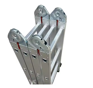 Scala Telescopica Pieghevole in Lega di Alluminio <span class=keywords><strong>PULETE</strong></span>, Design Industriale per Elettricisti, Magazzini, Uso Domestico e Appartamenti - Product Image 4