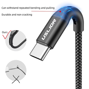 Cavo USB-C per Stampante in Nylon 3A, Intrecciato, 0.5m-3m, <span class=keywords><strong>Ricarica</strong></span> Rapida 20W, Disponibile, Spedizione Veloce - Product Image 5