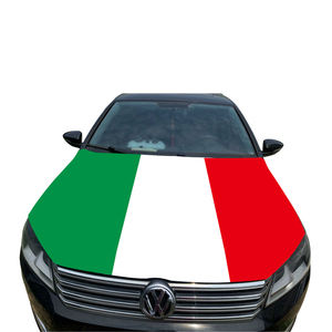 Aozhan Couverture de capot de voiture personnalisée tout pays Tissus élastiques en spandex 120*150cm Couverture de rétroviseur de voiture du Mexique, drapeau de voiture - Product Image 2