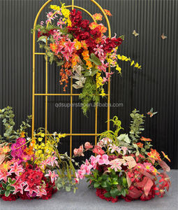 L-832 Centro de Mesa de Flores Coloridas Personalizadas a Precio de Fábrica, Centro de Mesa de Flores de Gran Tamaño Estilo <span class=keywords><strong>Campo</strong></span> para Bodas - Product Image 3