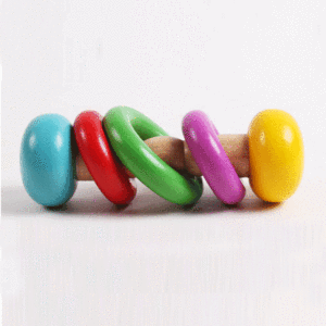 En gros, hochet musical en bois coloré pour enfants et bébés - Product Image 2