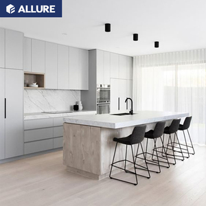 Mobili da <span class=keywords><strong>Cucina</strong></span> in PVC Stile Country Francese Allure con Verniciatura a Chip e Ante in Vetro - Product Image 6