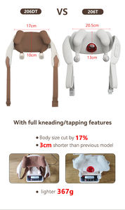 Masseur électrique pour les tissus profonds, pétrissage et tapotement, pour le cou, les épaules et le dos, télécommande sans fil, 3 vitesses, pour la relaxation musculaire et la douleur - Product Image 6