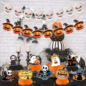 <b>Red</b> <b>Paper</b> Honeycomb Double Happiness Decor Foldable Table Ornament For Chinese Wedding Party - Product Image 2