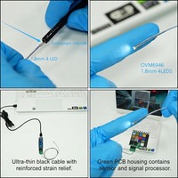 Sonda de Endoscopio Médico Miniatura Ultrafina de 1mm, Inserción en Canales Estrechos, Imágenes CMOS a Escala Micro, 400x400P para OVM6946