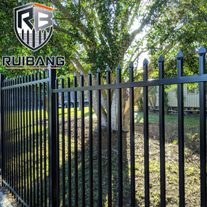 Ruibang <strong>Galvanised</strong> Metal <strong>Railings</strong> with Matching Gates for European Boundary Projects - Product Image 3