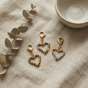 Colgante con cierre de langosta en forma de corazón, chapado en acero inoxidable, para hacer pulseras, accesorios de joyería LSP018 - Product Image 2