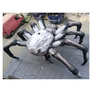 Gran oferta, araña viuda negra inflable colgante de 7 pies, Araña de techo gigante de Halloween para decoración de festivales - Product Image 4