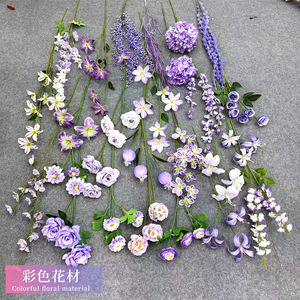 Flores de Seda Coloridas para Decoración de Bodas, Arreglos Florales Artificiales para Escenarios y Accesorios de Fotografía - Product Image 2