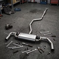 Système d'échappement intermédiaire et arrière DZ Mercedes Performance Upgrade en acier inoxydable 304 avec silencieux et sorties d'échappement