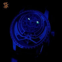Montres mécaniques SANYIN à cadran ajouré serties de diamants avec chiffres romains, petit cadran, Relojes Automáticos, Montre Mécanique Homme