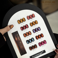 SUUSEEGEL Nouvelle Collection Automne Hiver 10 Couleurs Brun Clair De Lune Cat Eye Gel Set Soleil Flottant Cat's Eye Uv Gel Vente en Gros