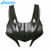 AKOSO Carénage de phare avant de moto en fibre de carbone pour Yamaha R1 2020 2021 2022 2023 2024