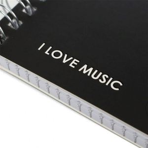 New Style Printed Piano Pattern A5 Cute Spiral Organizer/<b>Planner</b> Notebook with Custom Logo Leather Cover 80 Sheets-Gift Option - Product Image 4